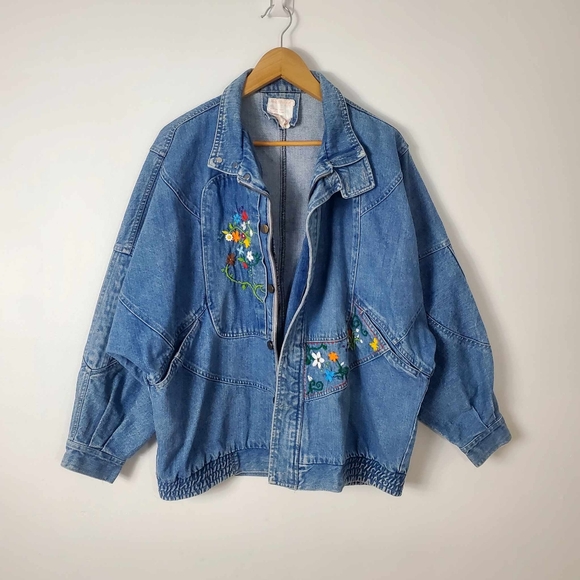 Vintage Jackets & Blazers - Vintage Young Fashion Club Jean Jacket